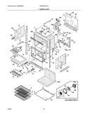 LOWER OVEN Diagram and Parts List for CPEB30T9FC5  Frigidaire Wall Oven