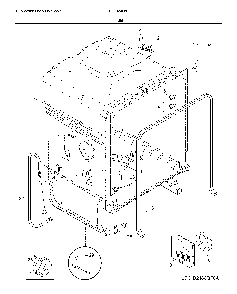 Tub Diagram and Parts List for FGID2468UF1A  Frigidaire Dishwasher