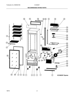 Part Location Diagram of 5304498298 Frigidaire GRILLE