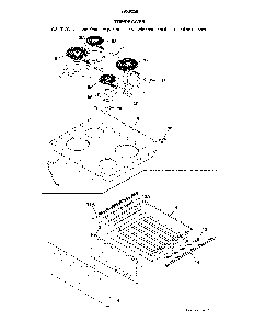 Top/drawer Diagram and Parts List for 79092562810  Kenmore Range
