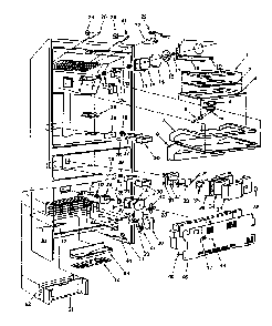 Cabinet Diagram and Parts List for 5648761980  Kenmore Refrigerator