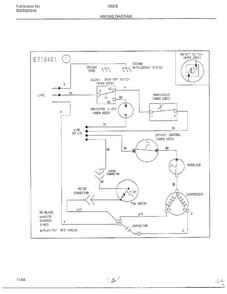 Wiring Diagram Diagram and Parts List for 93202F  Frigidaire Dehumidifier
