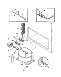 SYSTEM Diagram and Parts List for MFC05M1BW2  Frigidaire Freezer
