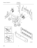 BACKGUARD Diagram and Parts List for FEFBZ90GCC  Frigidaire Range