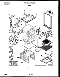 BODY PARTS Diagram and Parts List for MEF318BBWA  Frigidaire Range