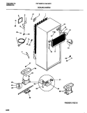 COOLING SYSTEM Diagram and Parts List for F44J18CCD0  Frigidaire Refrigerator