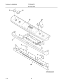 BACKGUARD Diagram and Parts List for FPDS3085KFD  Frigidaire Range