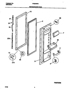 Frigidaire Frs20wrhw2 7 Diagram and Parts List for FRS20WRHW2 V2 Frigidaire Freezer