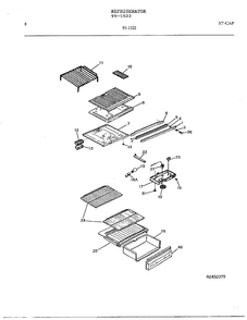 Electrical Equipment Page 7 Diagram and Parts List for 95-1522  Frigidaire Refrigerator
