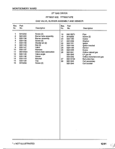 Motor/fan Housing And Exhaust Duct Page 2 Diagram and Parts List for 8007-87D  Frigidaire Dryer