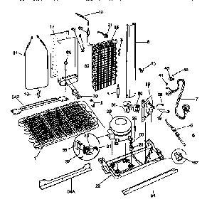 Unit Parts Diagram and Parts List for 25358687890  Kenmore Refrigerator