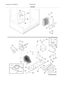 Part Location Diagram of 240429406 Frigidaire Drain Trough
