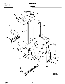 Cabinet Diagram and Parts List for WRS20WRHW5  Westinghouse Refrigerator