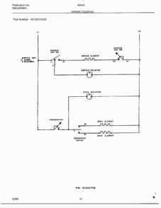 Wiring Diagram Diagram and Parts List for 480447E  Frigidaire Range