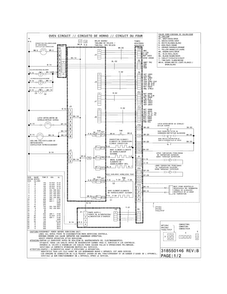 Wiring Diagram Diagram and Parts List for EW30DS65GS9  Electrolux Range