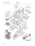 BODY Diagram and Parts List for FGEW2765KWA  Frigidaire Wall Oven