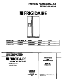 COVER Diagram and Parts List for FRS26WPFD0  Frigidaire Refrigerator