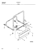 FRAME Diagram and Parts List for GLDB653JT0  Frigidaire Dishwasher