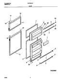 DOOR Diagram and Parts List for GRT16CNHW2  Gibson Refrigerator