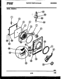 DOOR PARTS Diagram and Parts List for DECSFL4  Frigidaire Dryer