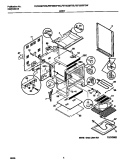 BODY Diagram and Parts List for FEF355BFDC  Frigidaire Range