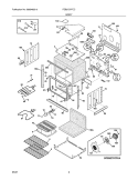 BODY Diagram and Parts List for FEB27S7FCC  Frigidaire Wall Oven