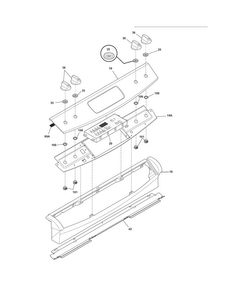 Backguard Diagram and Parts List for CFDS3035LS3  Frigidaire Range