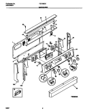 BACKGUARD Diagram and Parts List for FEF368CCTG  Frigidaire Range