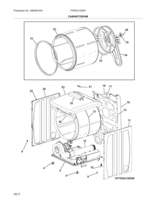 Part Location Diagram of 5304511436 Frigidaire COVER