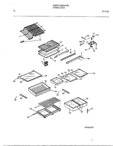 Refrigerator Page 11 Diagram and Parts List for FPWW21TIR  Frigidaire Refrigerator