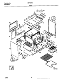 BODY Diagram and Parts List for MEF402WCD3  Frigidaire Range