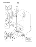 CABINET Diagram and Parts List for EI28BS51IS0  Electrolux Refrigerator