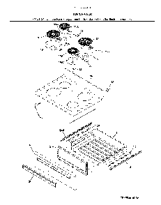 Top/drawer Diagram and Parts List for 79092563810  Kenmore Range