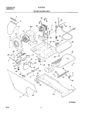MOTOR / BLOWER / BELT Diagram and Parts List for FLSG72GCSC  Frigidaire Washer Dryer Combo