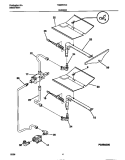 BURNER Diagram and Parts List for TGB557CCS2  Tappan Wall Oven