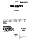 COVER Diagram and Parts List for FRT18NRGD1  Frigidaire Refrigerator