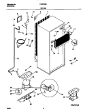 SYSTEM Diagram and Parts List for F44R18SKW1  Frigidaire Refrigerator
