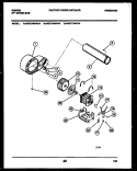 BLOWER AND DRIVE PARTS Diagram and Parts List for DG27T3WAFA  Gibson Dryer