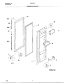 REFRIGERATOR DOOR Diagram and Parts List for FRS23ZTJW1  Frigidaire Refrigerator