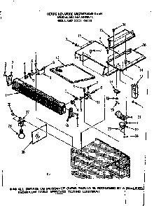 Grill And Duct Parts Diagram and Parts List for 5648598510  Kenmore Microwave