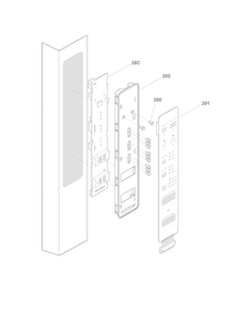 Controls Diagram and Parts List for FPHG2399PF0  Frigidaire Refrigerator