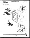 CABINET PARTS Diagram and Parts List for MFU16F3BW0  Uni Freezer