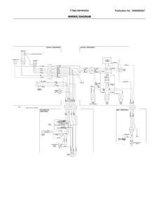 Wiring Diagram Diagram and Parts List for FTMD18P4RW5A  Frigidaire Refrigerator