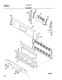 BACKGUARD Diagram and Parts List for TGF351AWD  Tappan Range