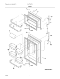 Part Location Diagram of 240410106 Frigidaire PANEL-Refrigerator DOOR