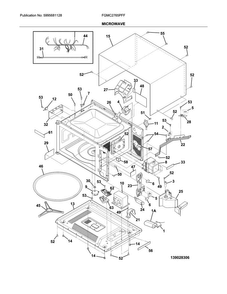 Microwave Diagram and Parts List for FGMC2765PFF  Frigidaire Microwave Oven Combo