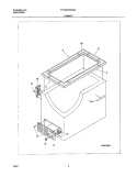 CABINET Diagram and Parts List for FFC05K0AW0  Frigidaire Freezer