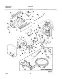 ICE MAKER Diagram and Parts List for FRS23R4AW8  Frigidaire Refrigerator