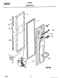 FREEZER DOOR Diagram and Parts List for FRS26XGCD4  Frigidaire Refrigerator