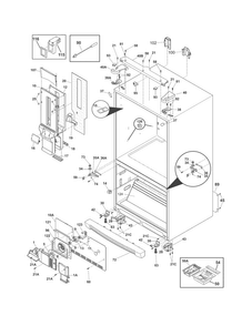 Cabinet Diagram and Parts List for EW23BC85KS4  Electrolux Refrigerator